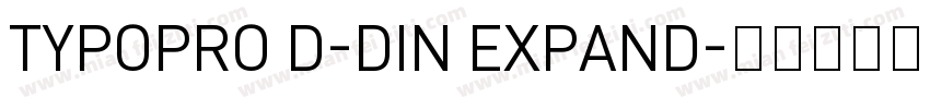 TYPOPRO D-DIN EXPAND字体转换